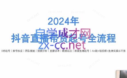 六六老师·2024年抖音直播带货起号全攻略-全知学堂