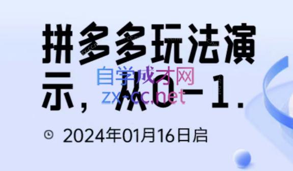 吴老师·拼多多从选品到截流到付费的玩法技巧-全知学堂