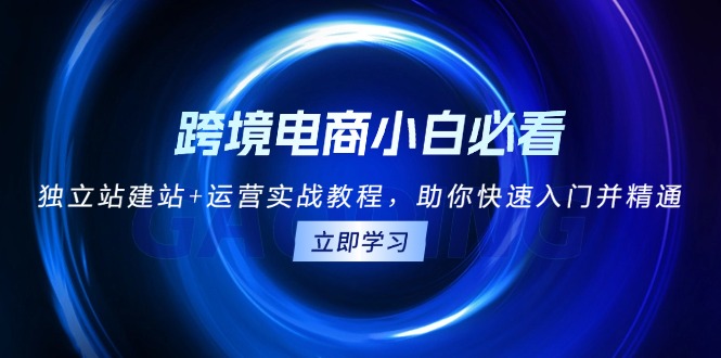 跨境电商小白必看！独立站建站+运营实战教程，助你快速入门并精通-全知学堂