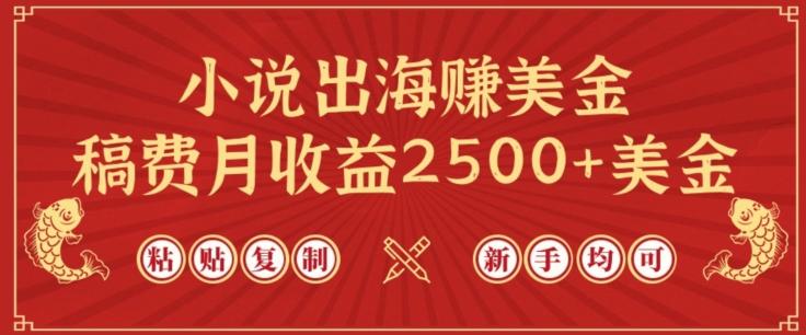 小说出海赚美金，稿费月收益2500+美金，仅需chatgpt粘贴复制，新手也能玩转【揭秘】-全知学堂