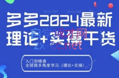 拼多多2024最新规则理论结合实际的干货-全知学堂