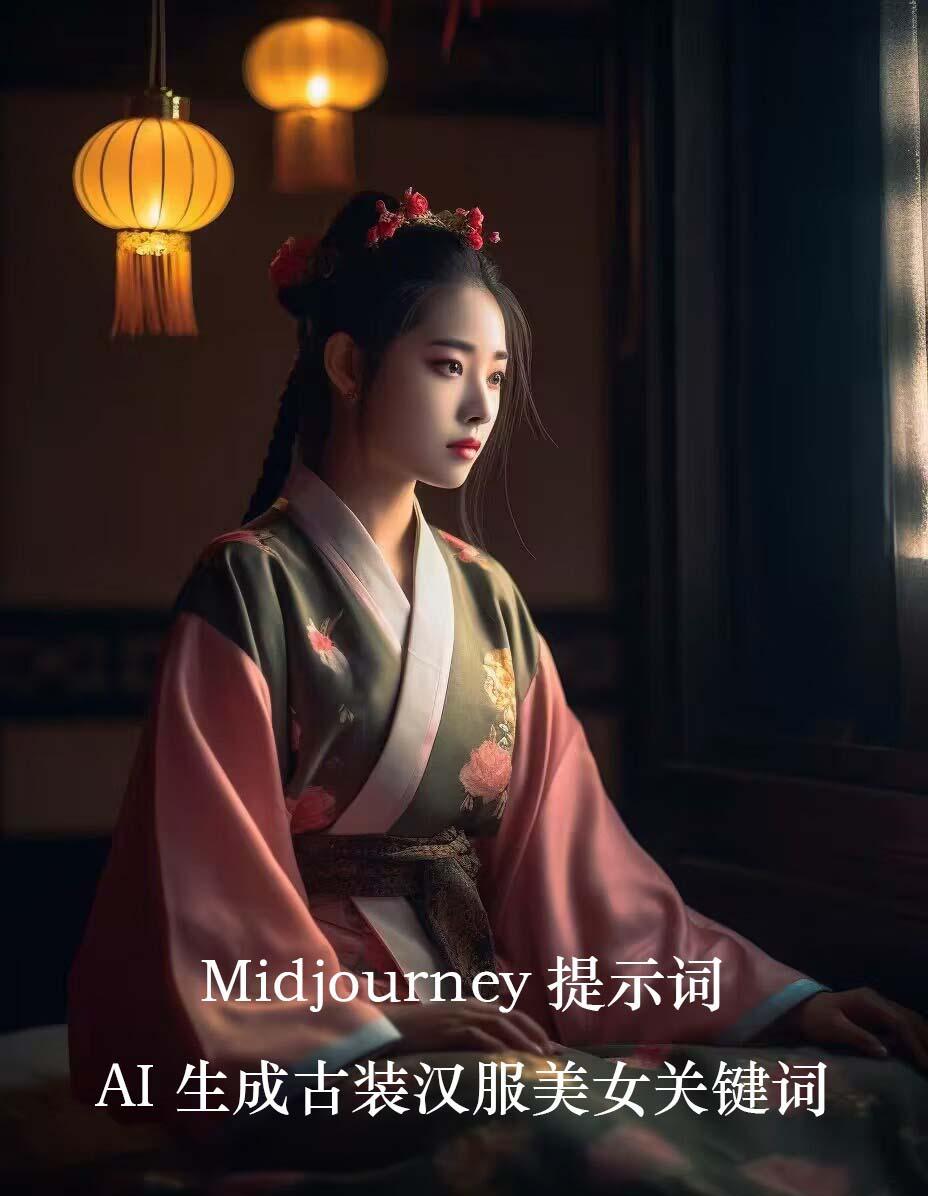 Midjourney关键词-AI生成中国风古装汉服美女人像提示关键词-全知学堂