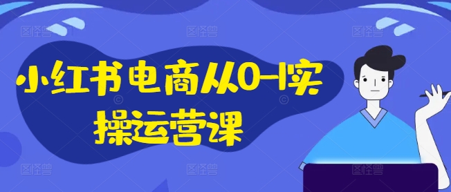 小红书电商从0-1实操运营课，小红书手机实操小红书/IP和私域课/小红书电商电脑实操板块等-全知学堂